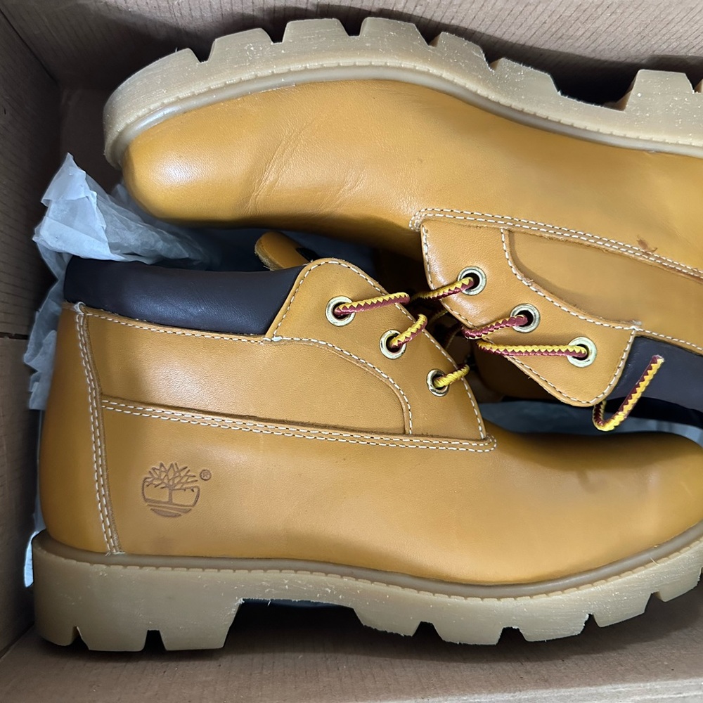Timberland Yellow and Black Durable Boots